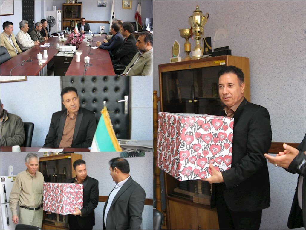 The honoring ceremony of the honorable colleague Mr. Mahmoud Sabri, the head of the Gonbad branch of the soil technical and mechanical laboratory of Golestan province.